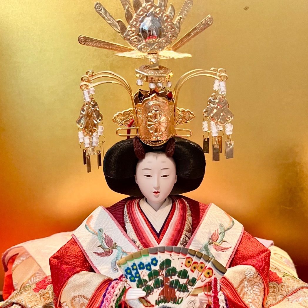 新品☆極上☆ 小倉草園☆京九番/十番☆吉祥鳳凰の親王飾り☆絢爛豪華な