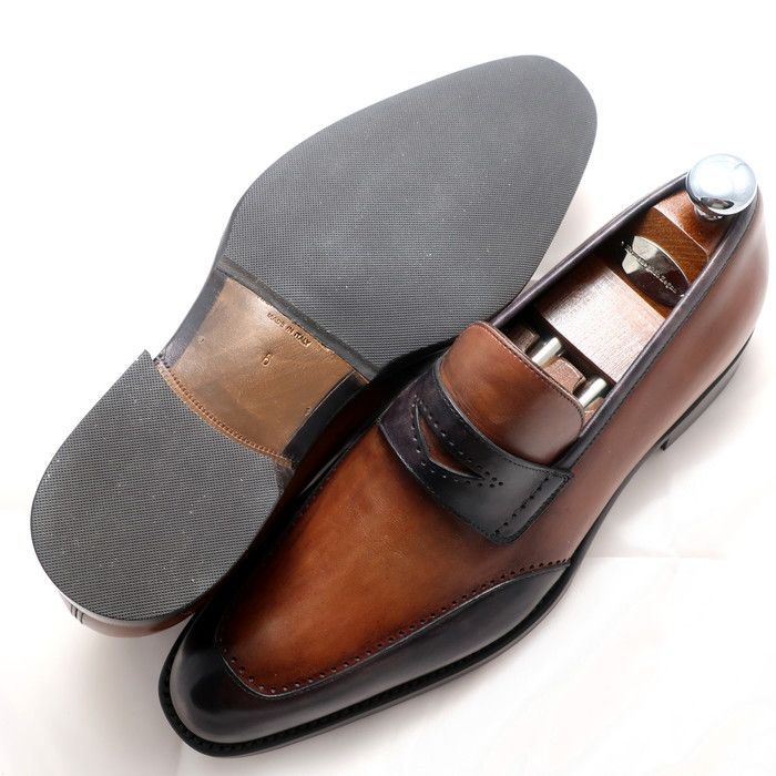 新品 エルメネジルドゼニア Ermenegildo Zegna レザーローファー