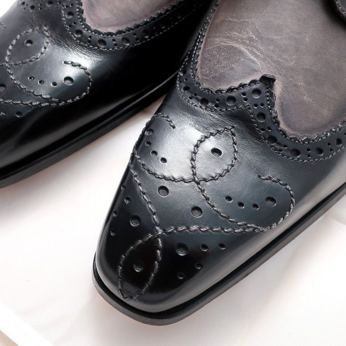 未使用 ステファノブランキーニ Stefano Branchini レザーシューズ