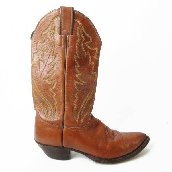 USA製 Justin ジャスティン ウエスタンブーツ 茶系 10.5D 28.5cm