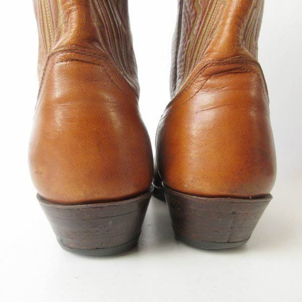 USA製 Justin ジャスティン ウエスタンブーツ 茶系 10.5D 28.5cm