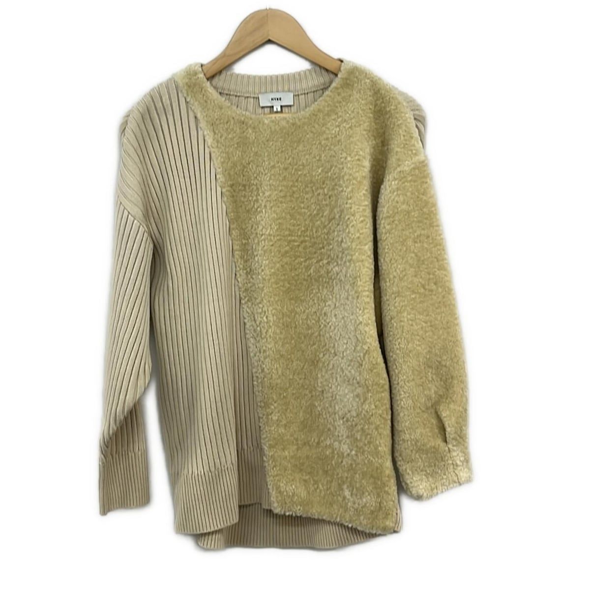 HYKE(ハイク) 長袖セーター サイズ1 S レディース美品 ベージュ ニット