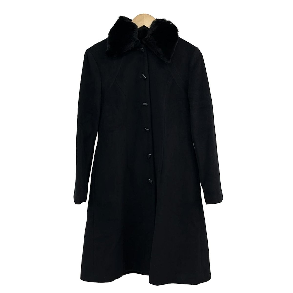 Sybilla(シビラ) コート サイズL レディース美品 - 黒 長袖/ファー/秋