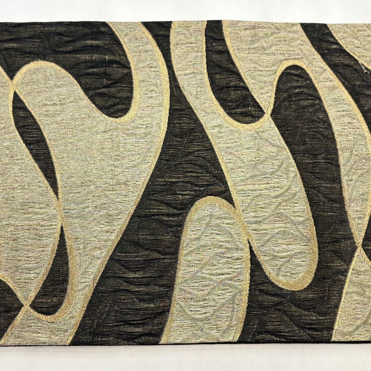 美品】 袋帯 名品 霞 金銀糸 墨色 六通 正絹 【中古】 - メルカリ