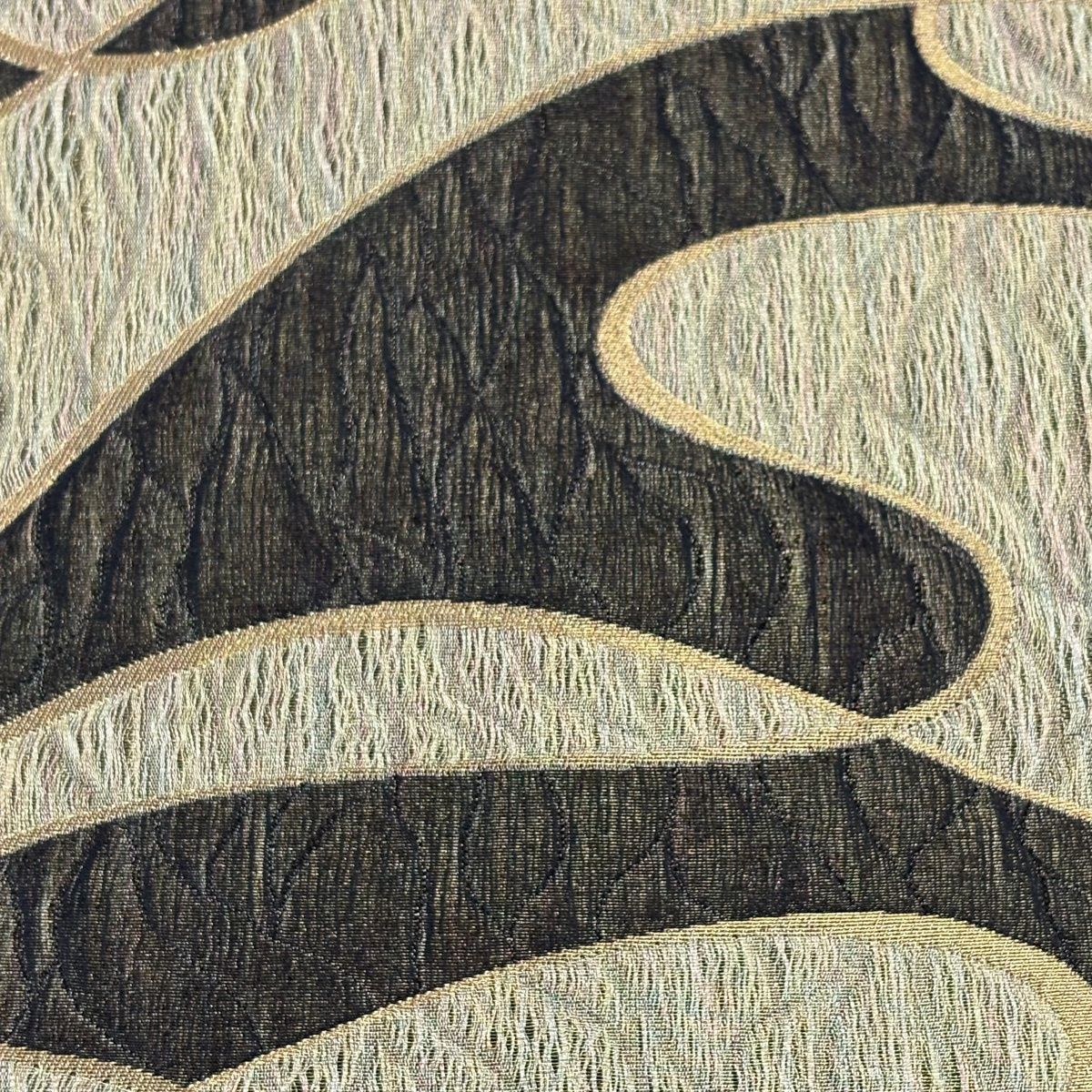 美品】 袋帯 名品 霞 金銀糸 墨色 六通 正絹 【中古】 - メルカリ