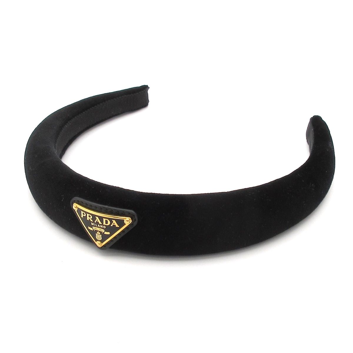 PRADA プラダ カチューシャ PRADA(プラダ) カチューシャ美品 - 1IH080 黒 - メルカリ