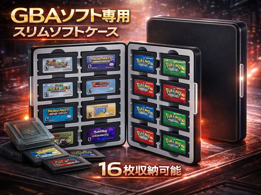 レトロ本舗-アジト- GBAソフト専用 モデル ケース 16個収納 可能 保管