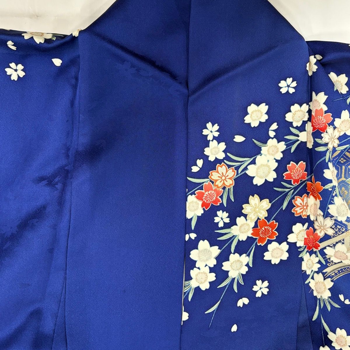 振袖 身丈161cm 裄丈66cm M 袷 谷崎潤一郎の世界 落款 御所車 橋 金銀