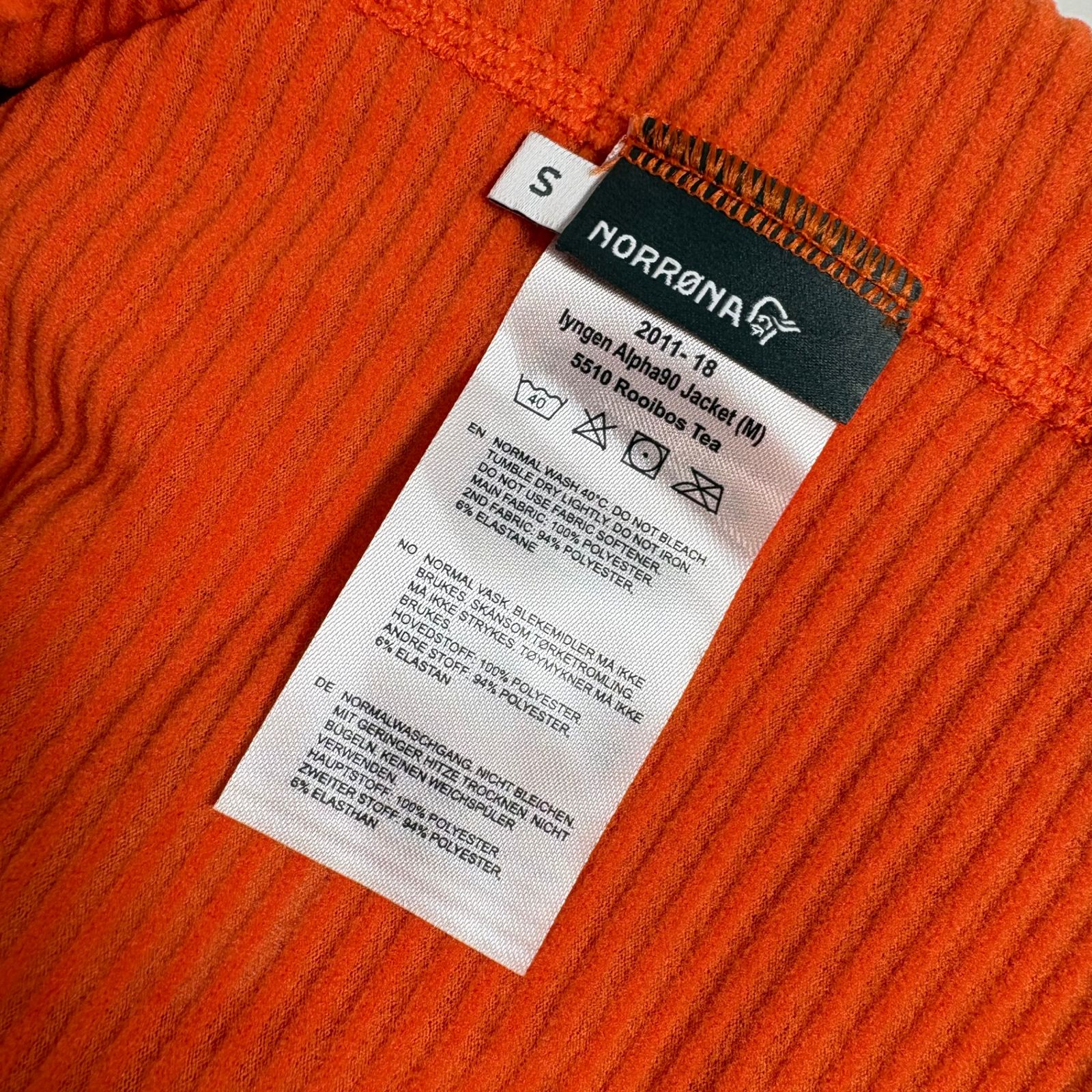  Men s オレンジ系 Norrona ノローナ リンゲン アルファ90 ロー ジャケット メンズ Lyngen Alpha 90 Raw Jacket M 2011 18 5510 ROOIBOS TEA z 0005609 フリース トップス