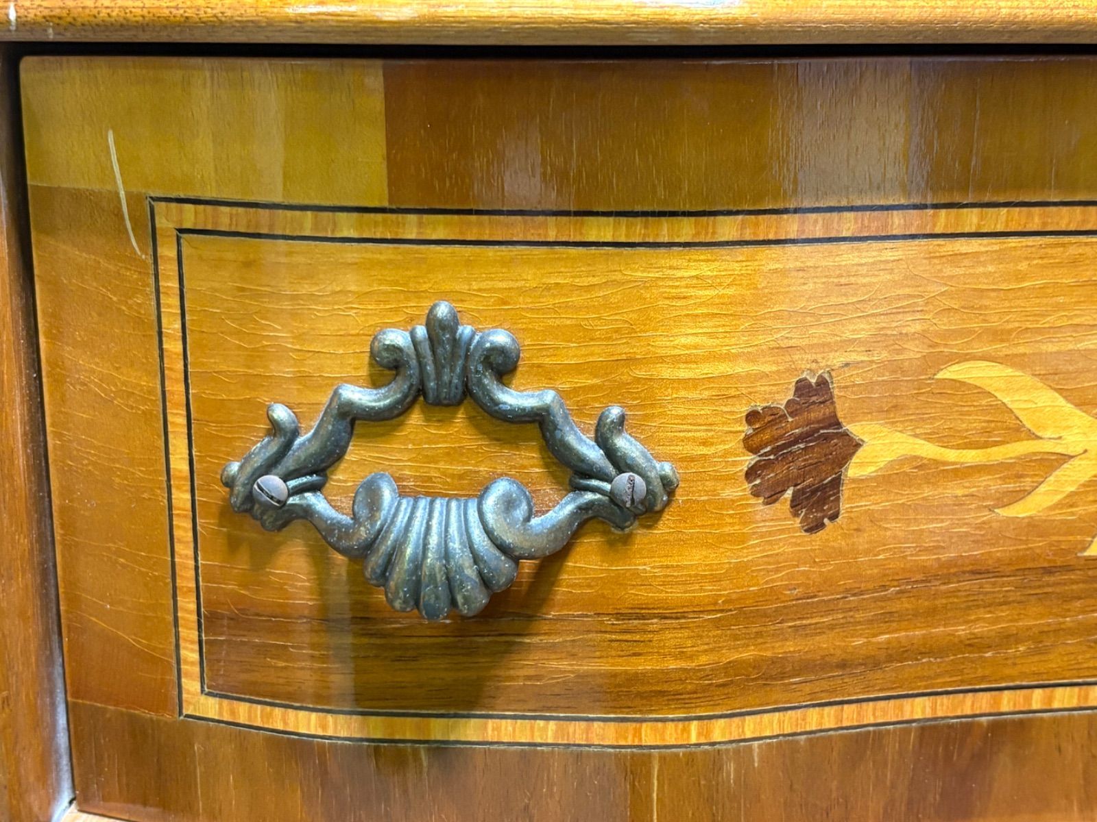 ☆HA147【山口県下松市より】4段 チェスト 象嵌細工 イタリア製