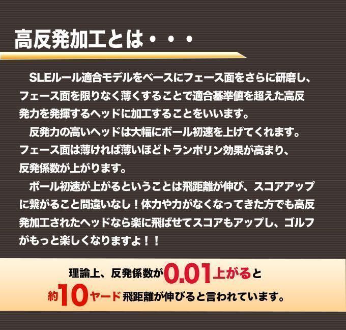 左 高反発加工済適合ヘッド】☆日本一404Y飛んだ! ワークスゴルフ