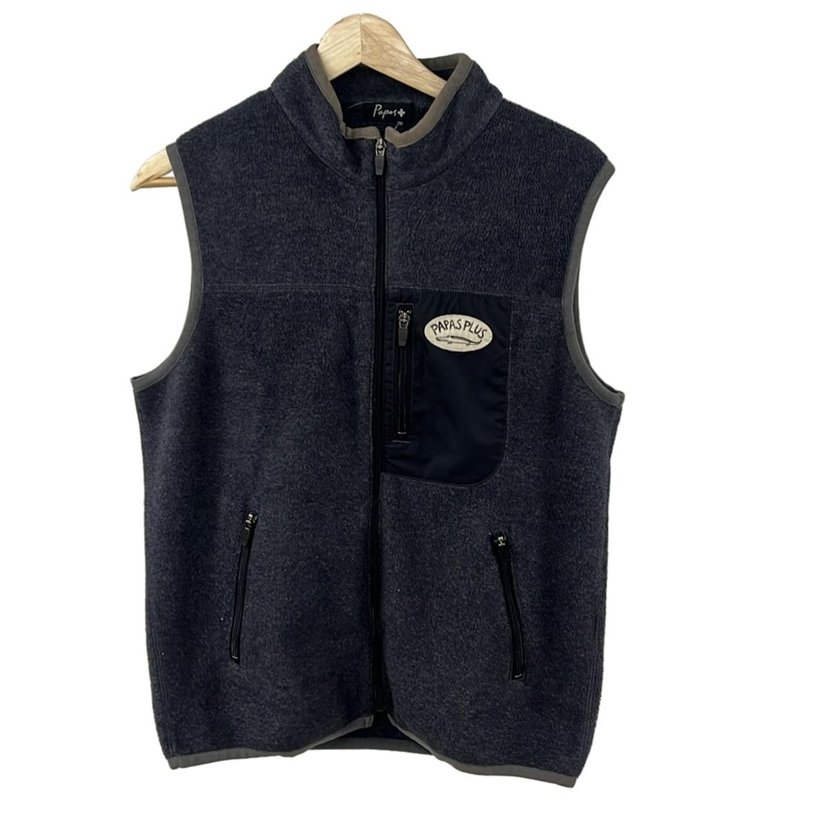 Papas(パパス) ベスト サイズS メンズ ネイビー - メルカリ