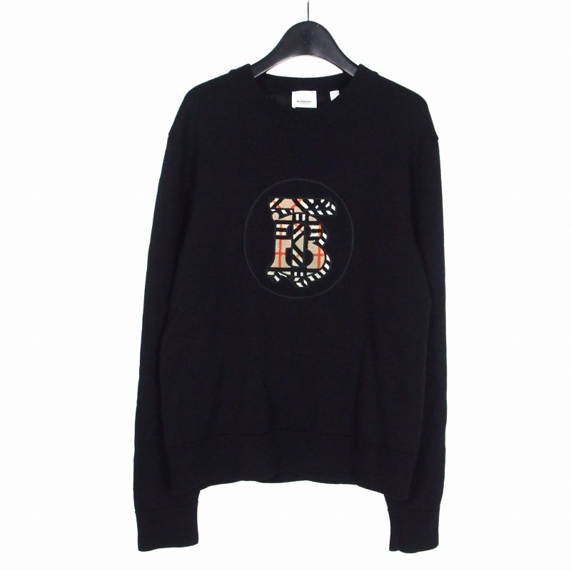 バーバリー BURBERRY Mongram Motif Wool Knit Sweater TBロゴ ウール