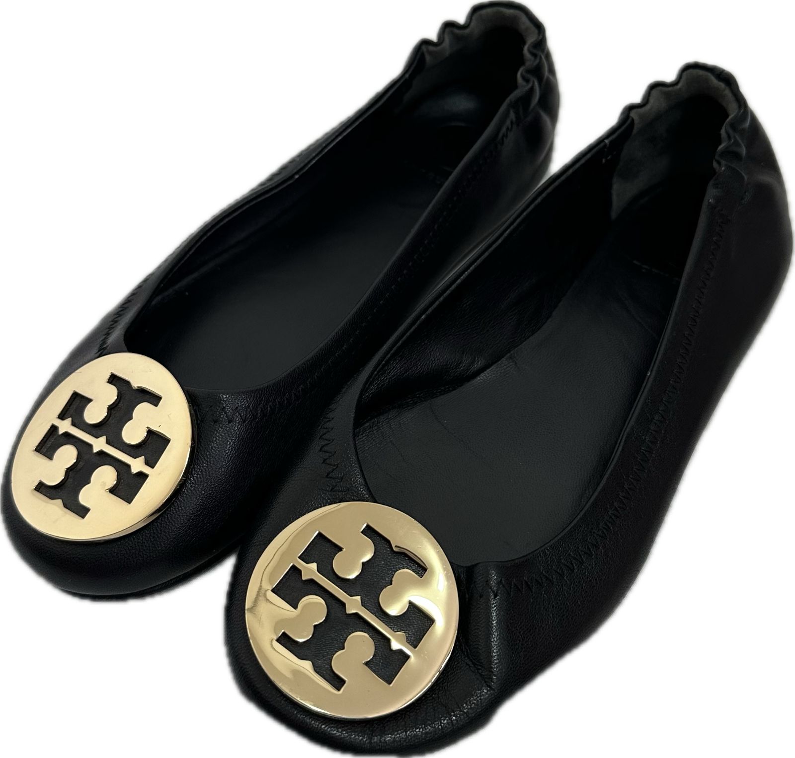 美品】TORY BURCHトリーバーチ フラットシューズ 靴 ブラック