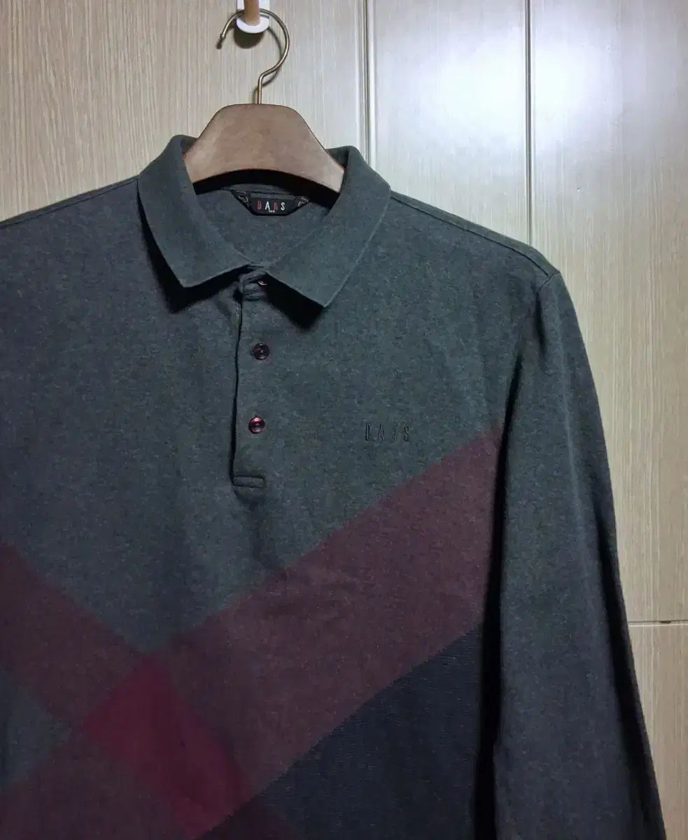 メンズ DAKS ゴルフ 長袖 カラーTシャツ (100)