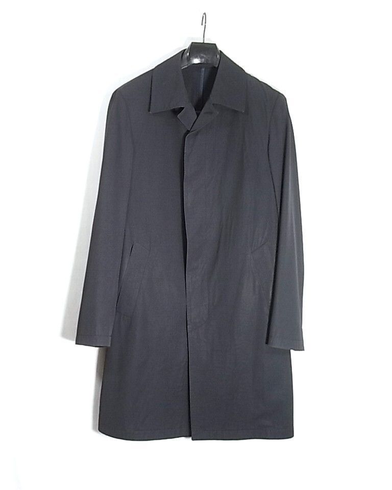 Ferragamo フェラガモ ウール製2WAY比翼コート チンガード付き ダーク