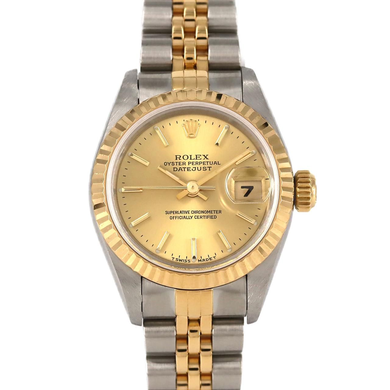 ロレックス デイトジャスト 69173 SSxYG 自動巻 U番 - メルカリ