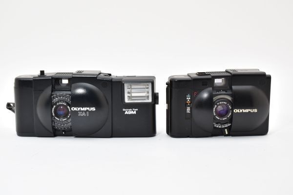 ☆2台まとめ / 美品ジャンク☆ OLYMPUS XA, XA1 + A9M ストロボ発光OK