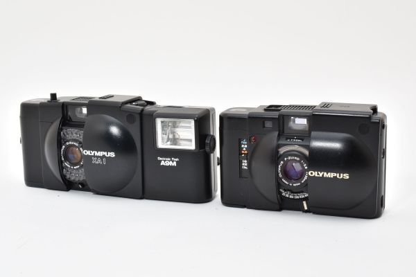 ☆2台まとめ / 美品ジャンク☆ OLYMPUS XA, XA1 + A9M ストロボ発光OK
