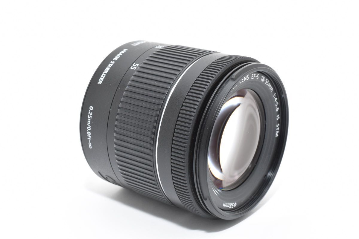 ☆極上 / 動作保証☆ キヤノンCanon EF-S 18-55mm F4-5.6 IS STM 標準
