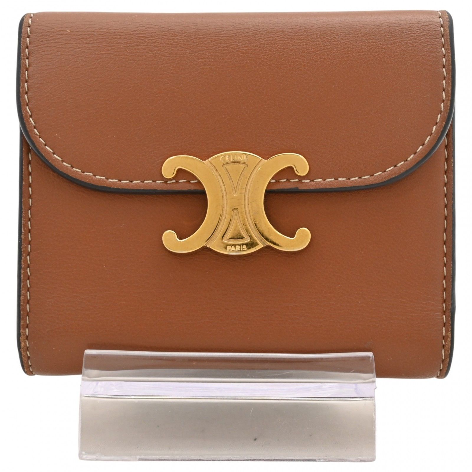 セリーヌ トリオンフ スモール フラップ ウォレット 三つ折り財布