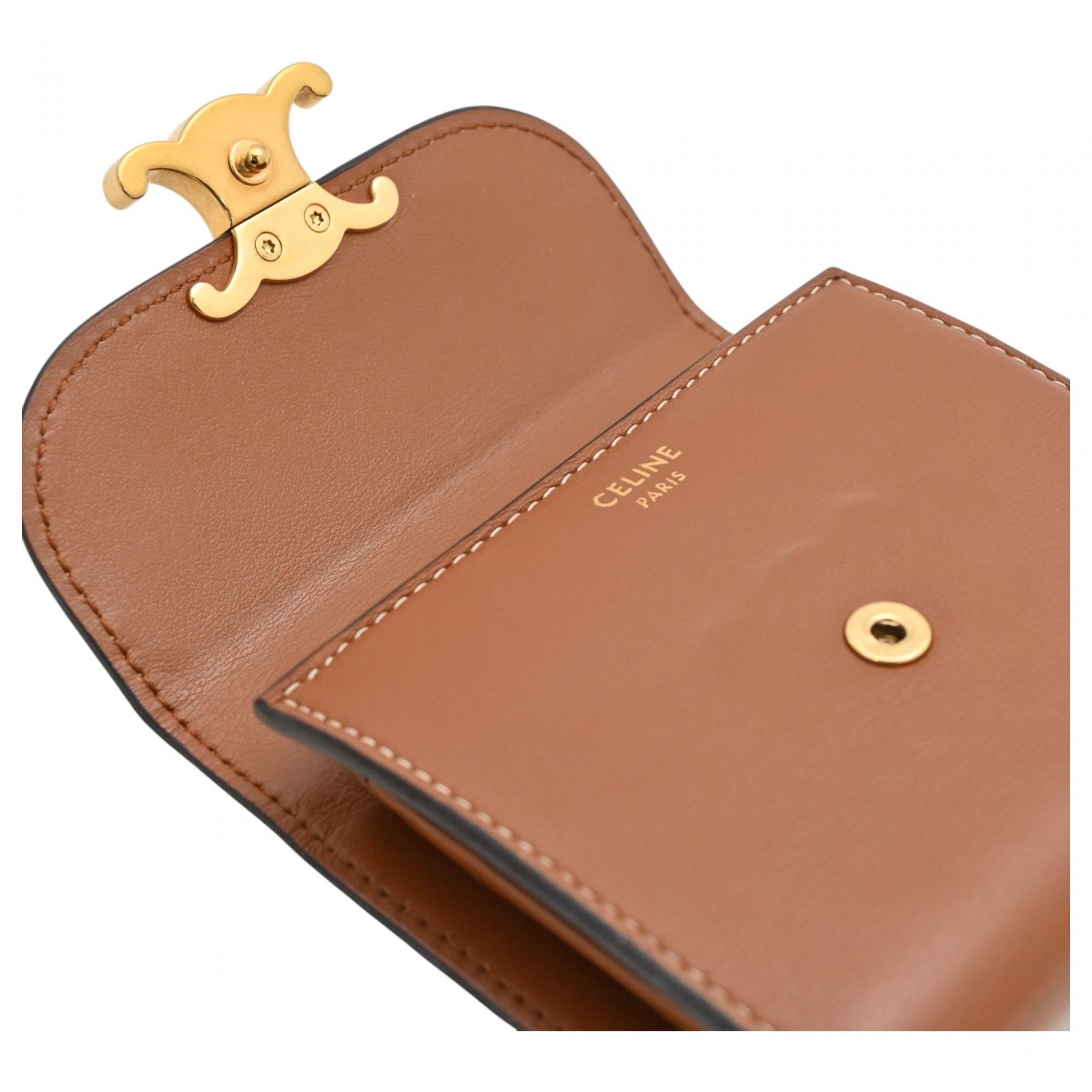 セリーヌ トリオンフ スモール フラップ ウォレット 三つ折り財布