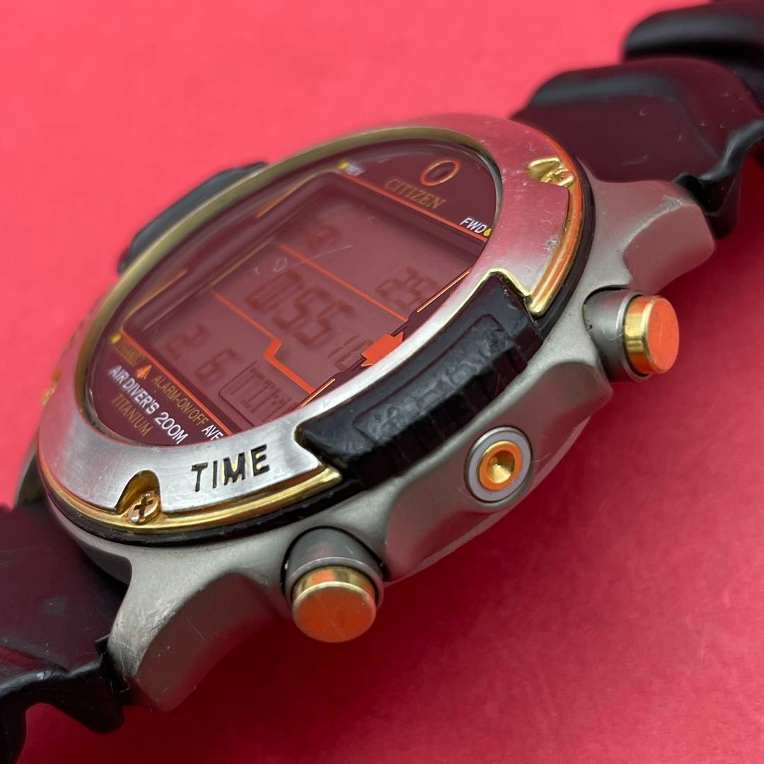 時計 CITIZEN Promaster AIR DIVER'S 200M D202 CITIZEN D202-Q00117 AIR DIVER'S 200m TITANIUM シチズン エア