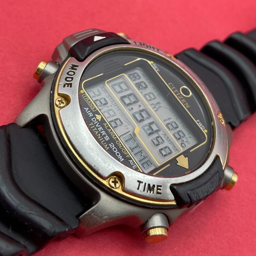時計 CITIZEN Promaster AIR DIVER'S 200M D202 CITIZEN D202-Q00117 AIR DIVER'S 200m TITANIUM シチズン エア