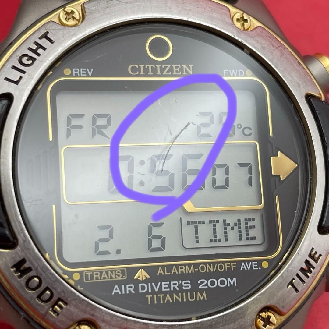 時計 CITIZEN Promaster AIR DIVER'S 200M D202 CITIZEN D202-Q00117 AIR DIVER'S 200m TITANIUM シチズン エア