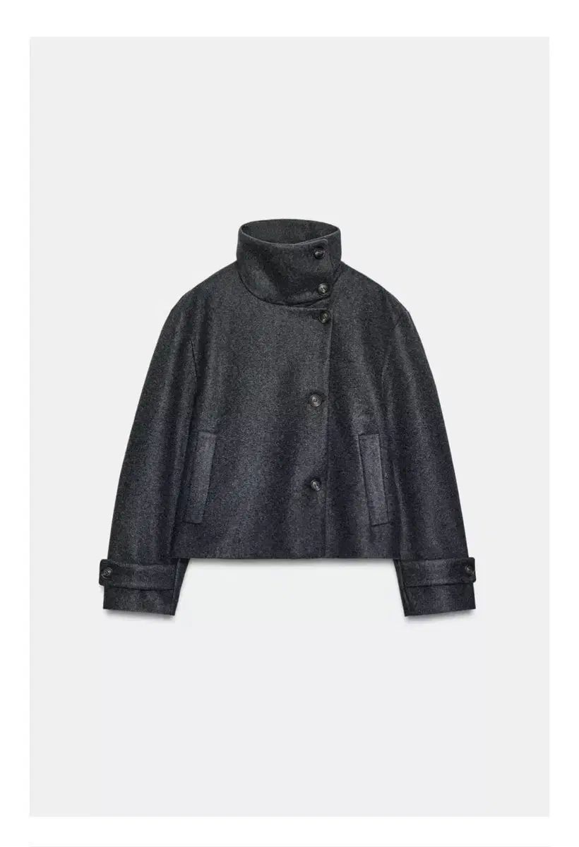 ザラ ハイネック ショート コート XS - メルカリ