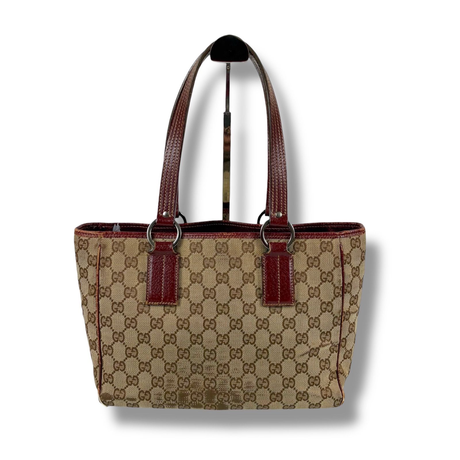 グッチ GUCCI ミニトートバッグ ハンドバッグ GGキャンバス ブラウン