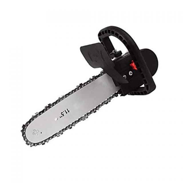 11.5インチチェーンソーブラケット 電動チェーンソー 電動チェーンソーコンバータ グラインダーをチェーンソーに転換 強力 木工ツール 伐採 草刈り 竹収穫DIY工具 ガーデン 農業 園芸用機器