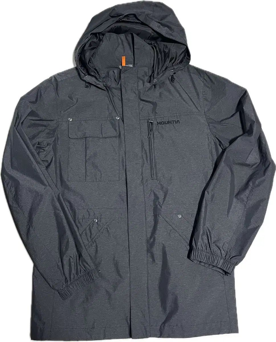 マウンティア登山ウィンドブレーカー ジャケット チャコール サイズ100