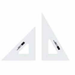  ウチダ 三角定規 45 cm×3 mm 目盛りなし 1-809-4530 三角定規 定規 製図用品