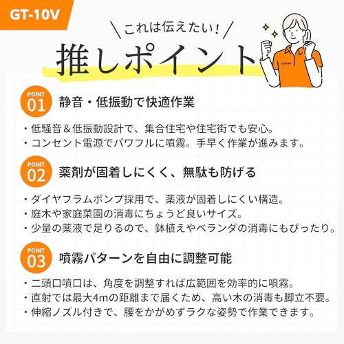  迅速に発送 工進 KOSHIN 電気式 噴霧器 タンク 10 L ガーデンマスター GT-10 V ハイパワー AC 100 防除 消毒 散布 肩掛け 家庭 お庭 手軽 簡単 高木 89 f 7 ca 5 a オーブントースター その他 キッチン 食器