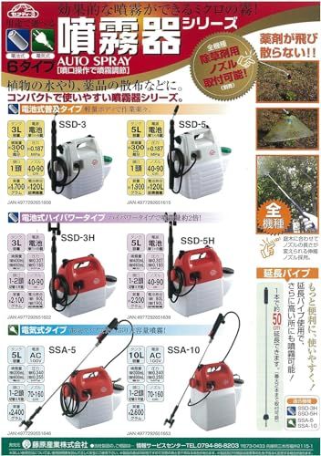  迅速に発送 セフティー3 Safety-3 ハイパワー電池式噴霧器 5 L ホース1.7 m ノズル40-90 cm 1頭2頭切替 SSD-5 H a 51 ff 172 その他 キッチン 食器