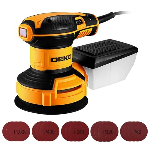 DEKOPRO ランダムサンダー 電動 サンダー 300W 14000RPM 電動サンダー