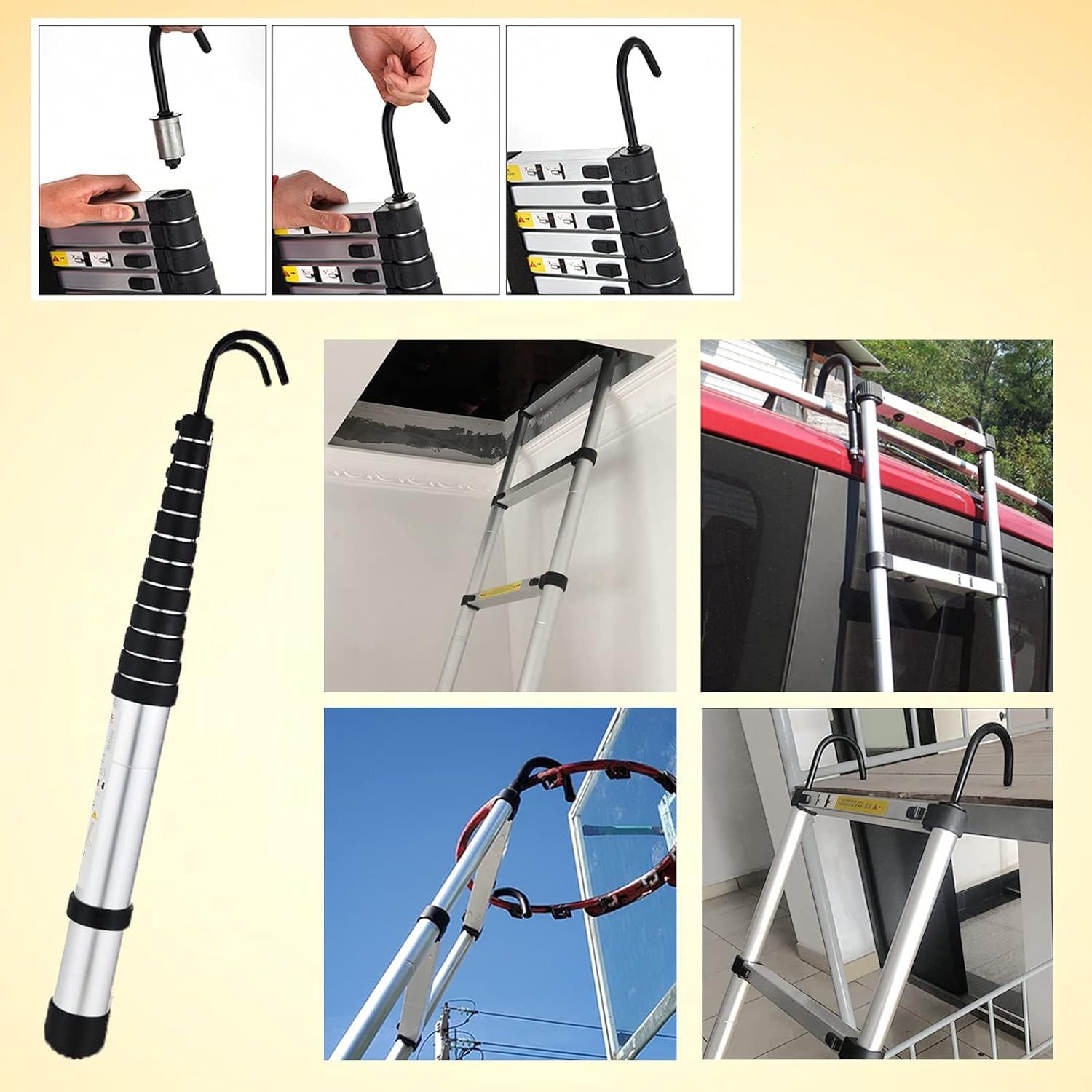 折り畳み伸縮梯子