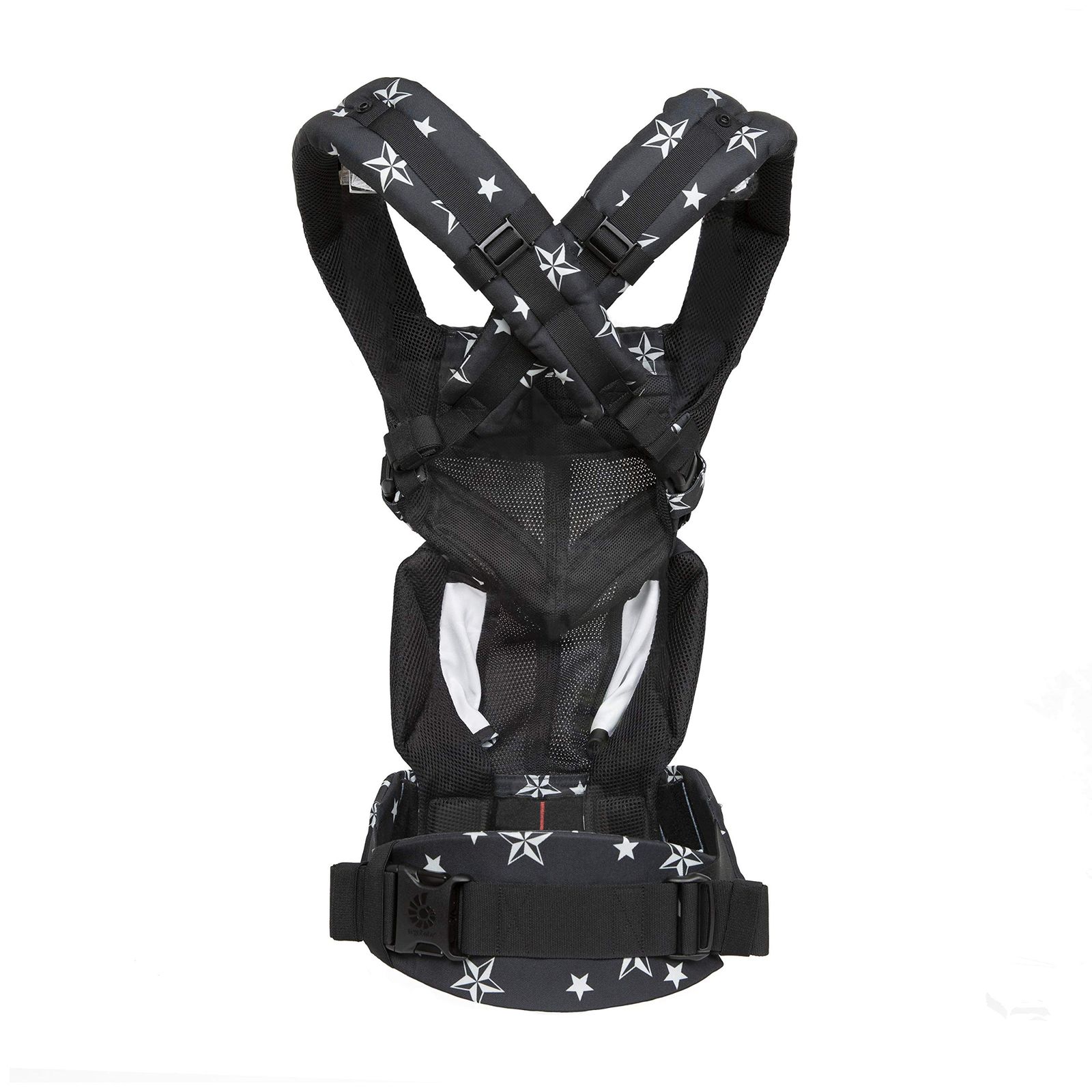  Ergobaby エルゴベビー ERGO Baby 抱っこひも メッシュ おんぶ 前向き抱き 日本 保証付 洗濯機で洗える ベビーキャリア 成長にフィット オムニ360 クールエア ブラックスタ ブラックスター ベビーキャリア リュック バッグ