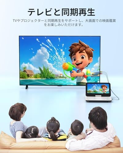  2026 超軽量 BOIFUN ポータブルDVDプレーヤー12.5型 ミニプレーヤー 10.5インチ 1024*600液晶 270°回転 折りたたみ式 スクリーン 2500 mAhバッテリー 最大5時間再生 CD|DVD|USB|SD| 70 b 6496 f 掃除用品 その他 キッチン 食器