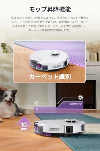  EUREKA ユーリカ ロボット掃除機 E 10 s 4000 pa強力吸引 サイクロン式 紙バッグ交換不要 経済的 水拭き両用 高精度マッピング 自動モップリフト 自動ゴミ収集 環境に配慮 180分間連続稼働 珍しいサイクロン式 アプリ制御 Al 018 a 650 その他 キッチン 食器