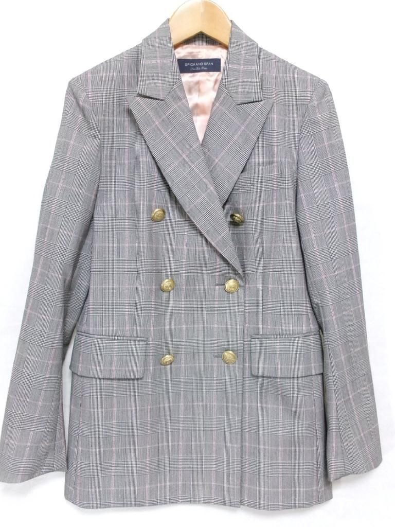 spick&span スピックアンドスパン ジャケット テーラード チェック