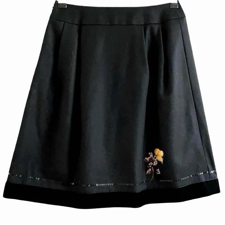 M'S GRACY エムズグレイシー スパンコール フラワー 花 スカート 38