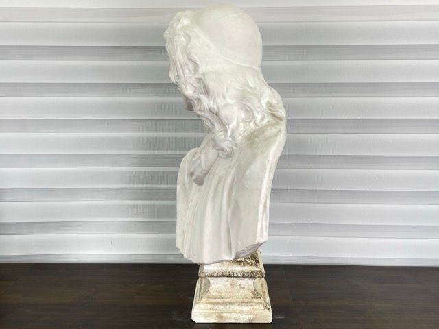 石膏像 ジャン＝バティスト・ポクラン 【】モリエール 胸像 美術 彫刻