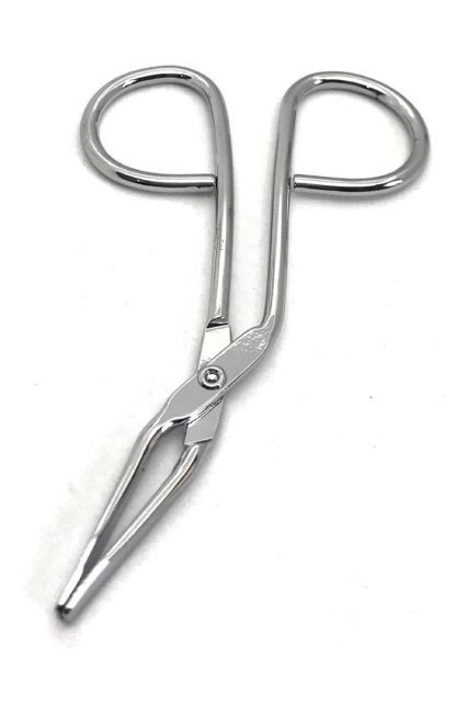 wumio ハサミ型 毛抜き 先端カーブ 持ちやすく抜きやすい シンプル