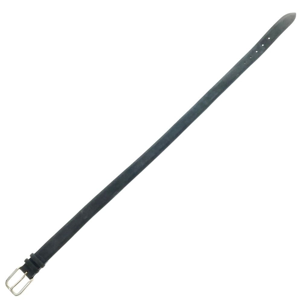 【中古】オルチアーニ ORCIANI スエード レザー ベルト グレイッシュネイビーxシルバー【サイズ85】【メンズ】