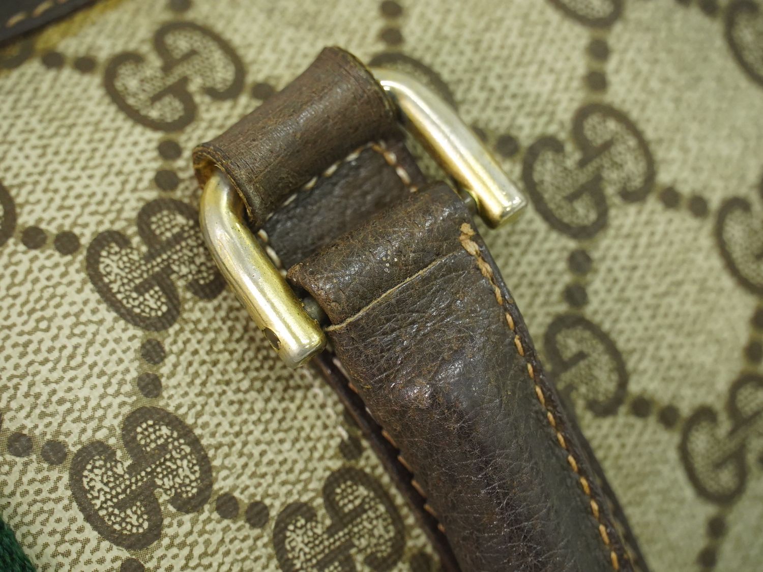 本物 グッチ GUCCI オールドグッチ シェリーライン GGスプリーム ミニ