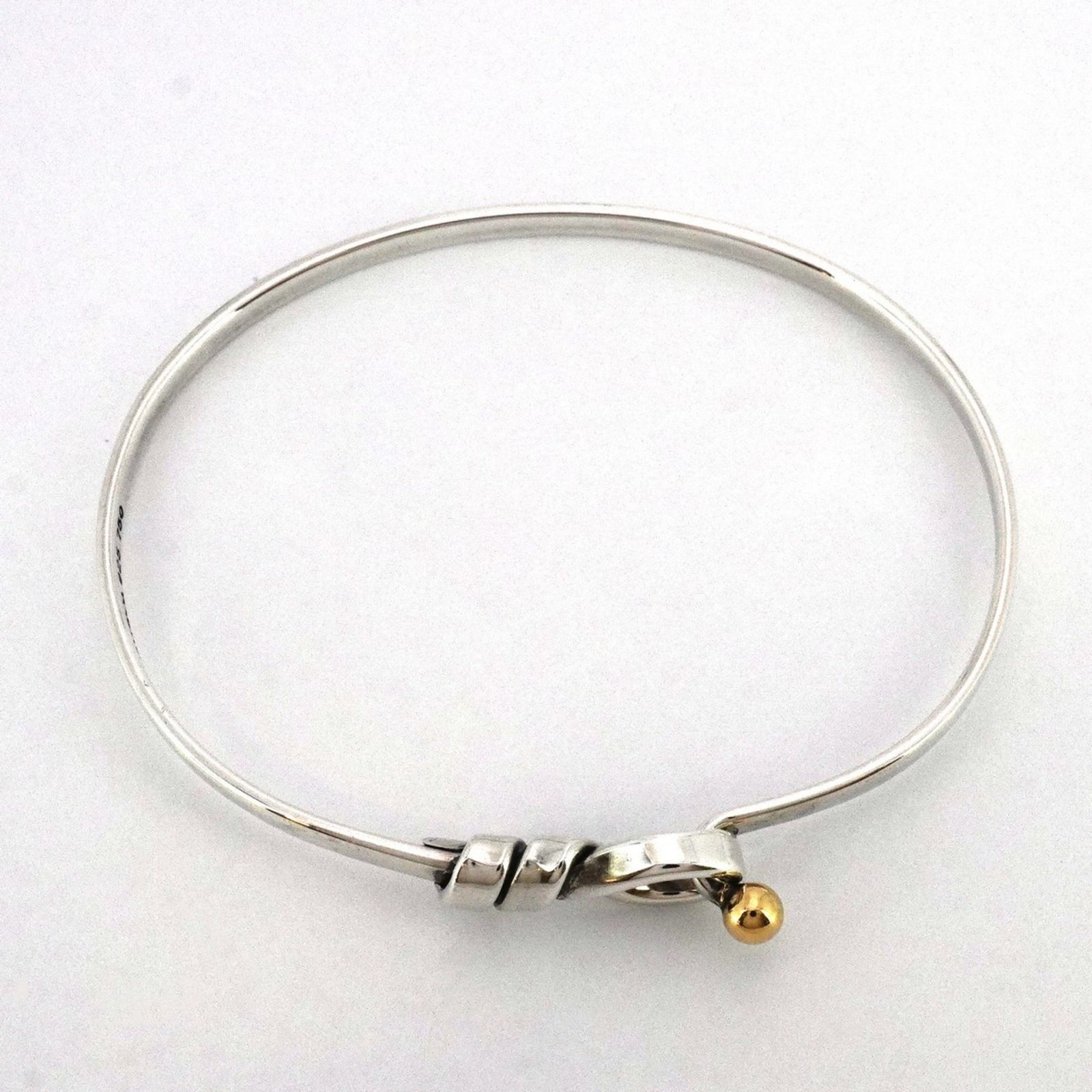 ティファニー バングル フック＆アイ18KYG イエローゴールド シルバー925 ティファニー(Tiffany) ティファニー バングル フック&アイ 18KYG