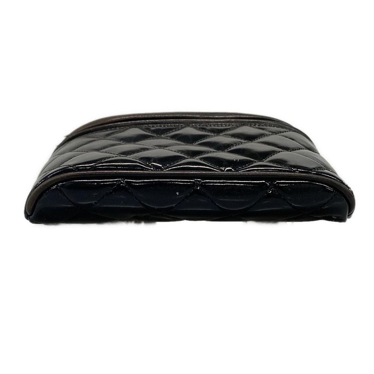 CHANEL(シャネル) ウエストポーチ マトラッセ 黒 ゴールド金具/ベルト