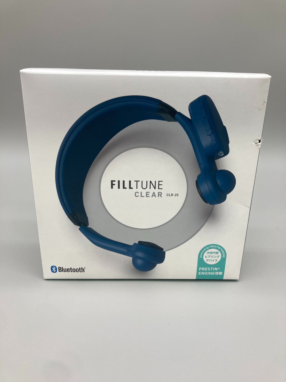 未使用】FILLTUNE CLEAR 骨伝導イヤホン ブルー - メルカリ